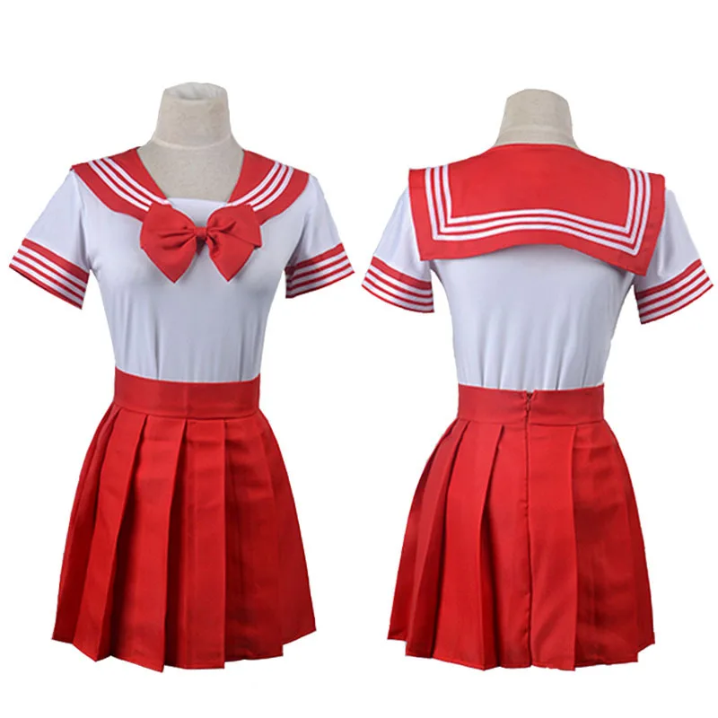 Tsukino-fantasia de cosplay de marinheiro para mulheres, vestido JK, rosa, azul, Usag, vermelho, saia de Halloween, estilo japonês, meninas, uniforme escolar