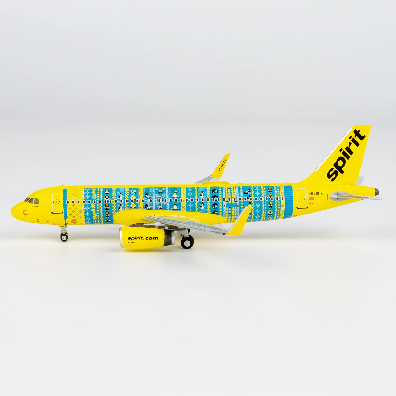 15074 Alloy Collectible Plane Gift NG Models 1:400 Spirit Airlines Airbus A320-200 Diecast Aircraft Jet Model N628NK