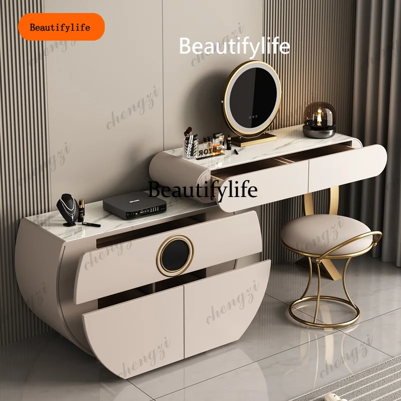 

B456 Luxury Rock Slab Makeup Vanity Dressing Table Toiletries Dressers Vanities Dresser Bedroom Furniture Storage Locker Room Dr
