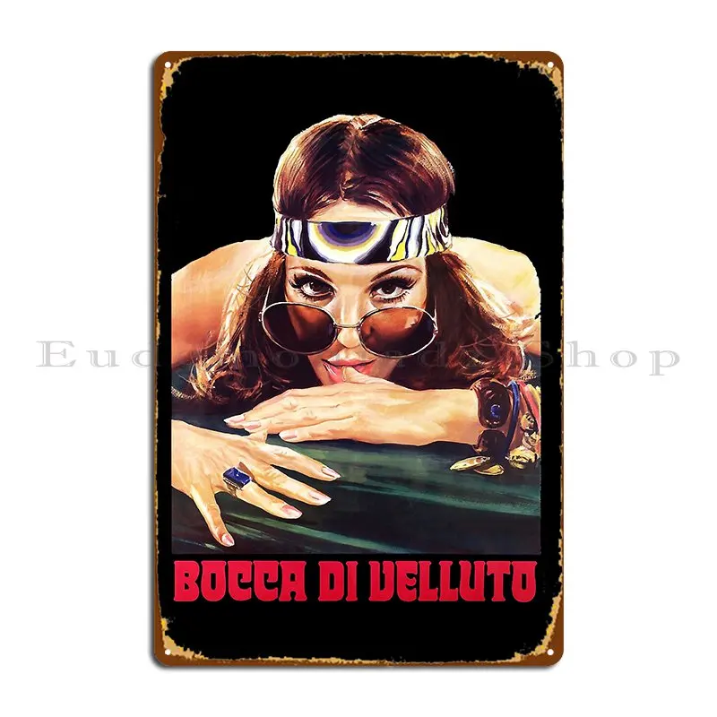Bocca Di Velluto Anita Nymphet sueco 1973 cartel de Metal Club cocina personalizar diseñador Club cartel de estaño cartel