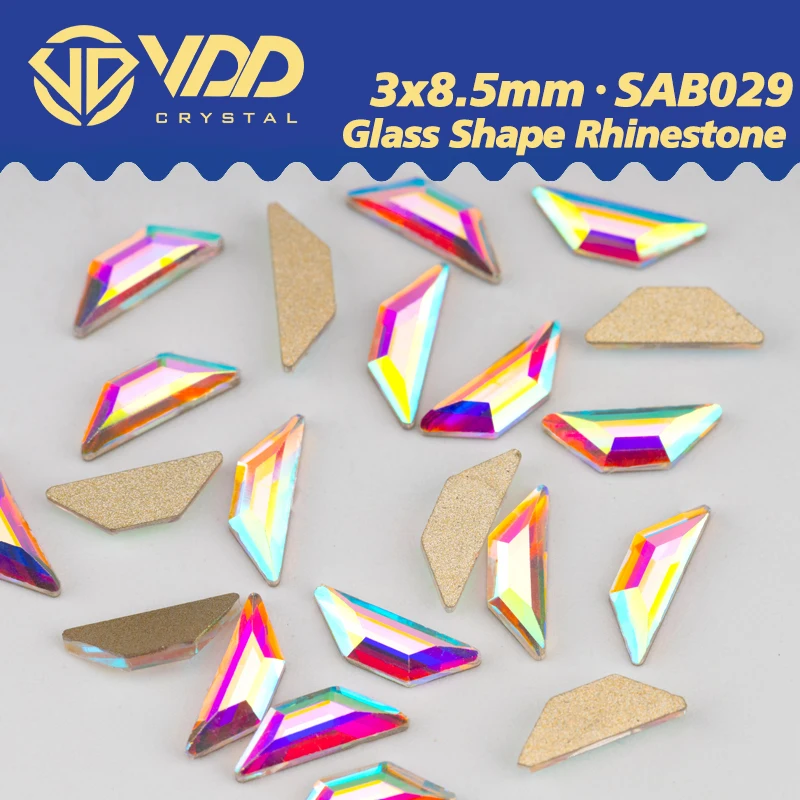 VDD 3x8.5mm 100/500/1440Pcs Shape Glass Crystal Rhinestone Crystal AB Flatback Bright Gems DIY Crafts Nail Art Accessories SAB29