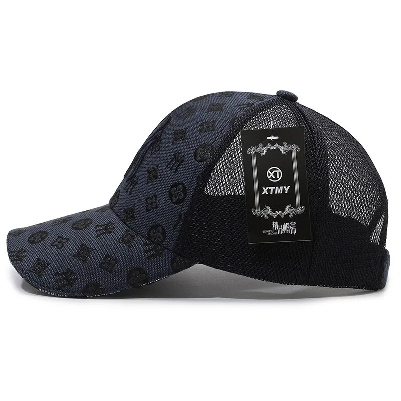 Oddychające siatkowe czapki letnie Snapback dla mężczyzn kobiety Casual sportowe czapki baseballowe unisex retro daszki kapelusz przeciwsłoneczny