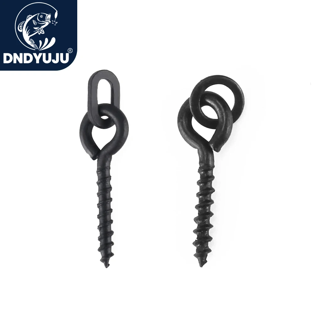 DNDYUJU 30pcs Carp Fishing Chod Boilie Screw with Ring Pop Up Peg Pellet Holder Bait Stop Terminal Tackle 14mm/15mm