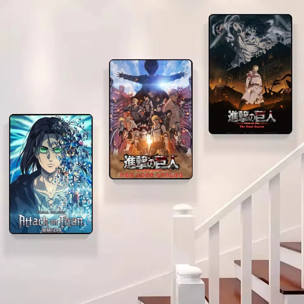 ملصق A-Attack on Titan فني جداري عالي الجودة للمنزل والمكتب وغرفة النوم وغرفة المعيشة وبار المدخل فكرة هدية مثالية #3