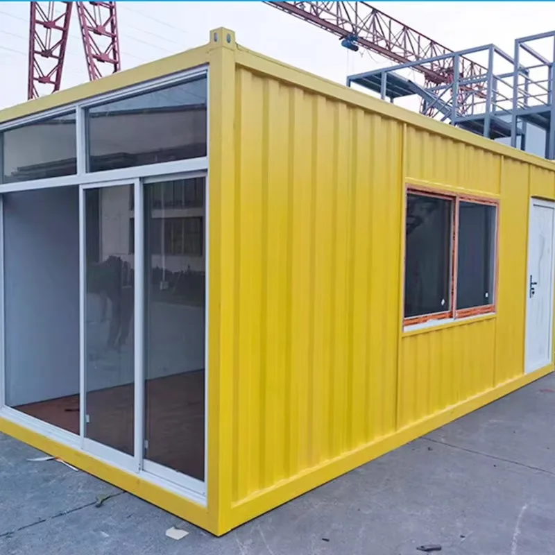 

Temporary Emergency Container House - Steel Structure Modular Shelter Tiny House Cabin Moblie Home