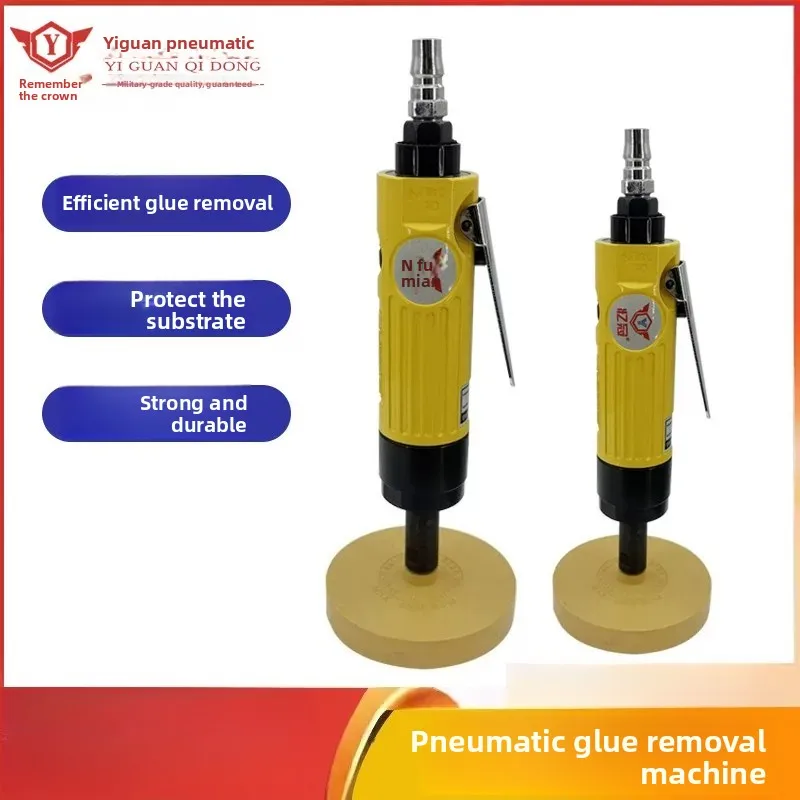 Yiguan Pneumatic Glue Remover, Powerful Air-Powered Adhesive Remover, Double-Sided Adhesive Grinder, Adhesive Grinder, Paint Remover