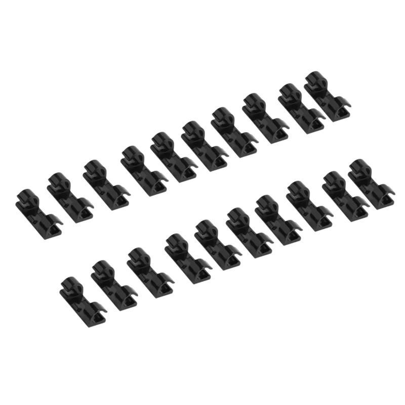 ABBN-60Pcs سلك تثبيت المشبك كليب سطح المكتب سلك واضح مقاطع حامل المشابك كابل كليب جهاز USB الحبل كليب حامل المنظم