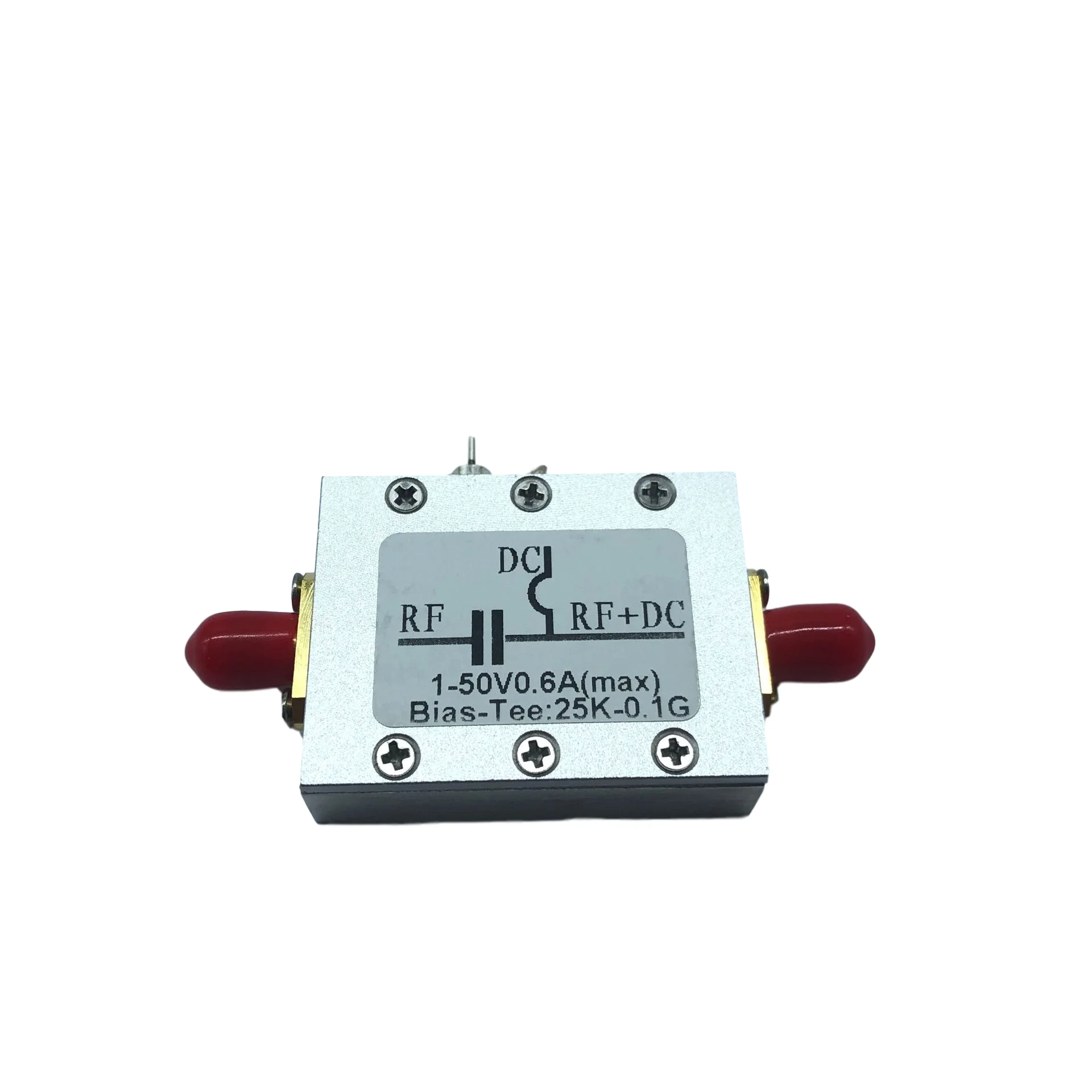 RF DC Blocker, Biaser, Coaxial Feeder for Bias Tee 25K-100MHz, Low Insertion Loss HF AM