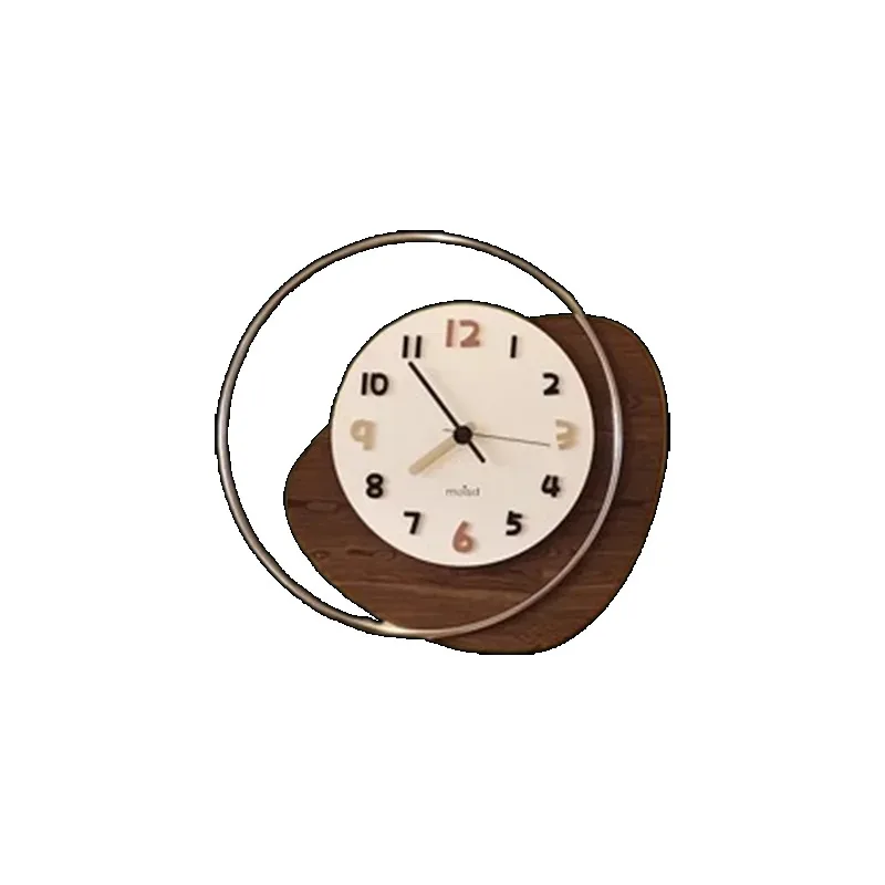 Kit pequenos relógios transparentes design de luz display nórdico sala estar relógio parede estética moderna reloj de pared decoração da parede