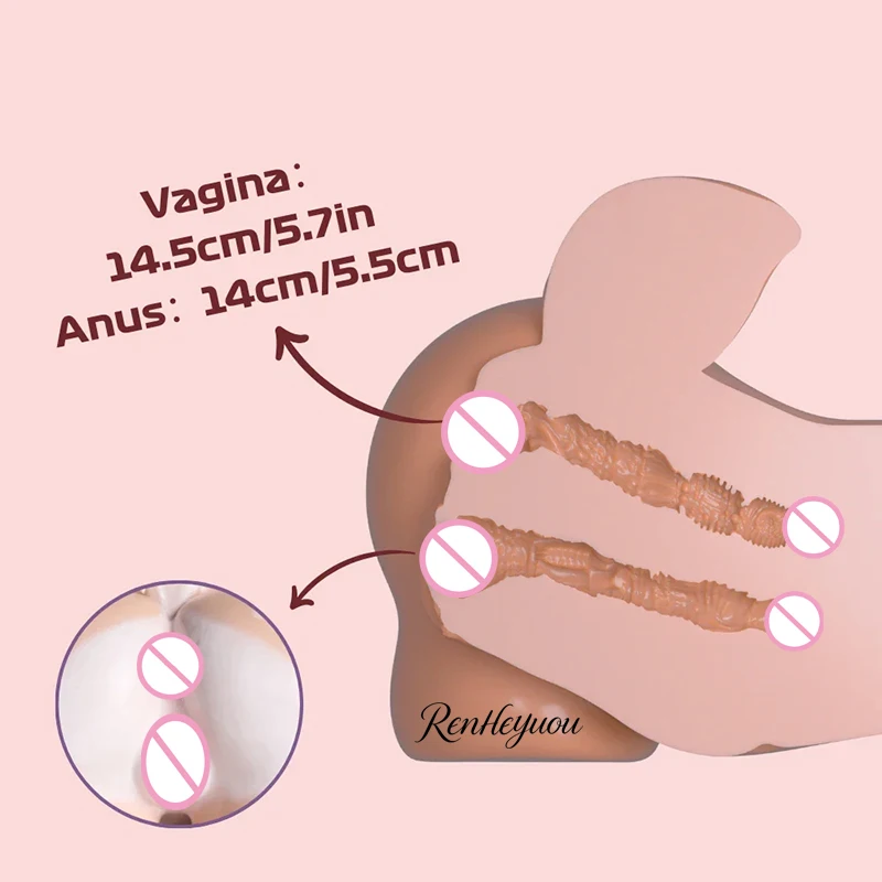 RENHEYUOU - Real Soft Butt Silicone Sex Doll Male Pleasure Cup Adult Masturbator Toy Men Intimate Entertainment Product 18+ Xxx view 3