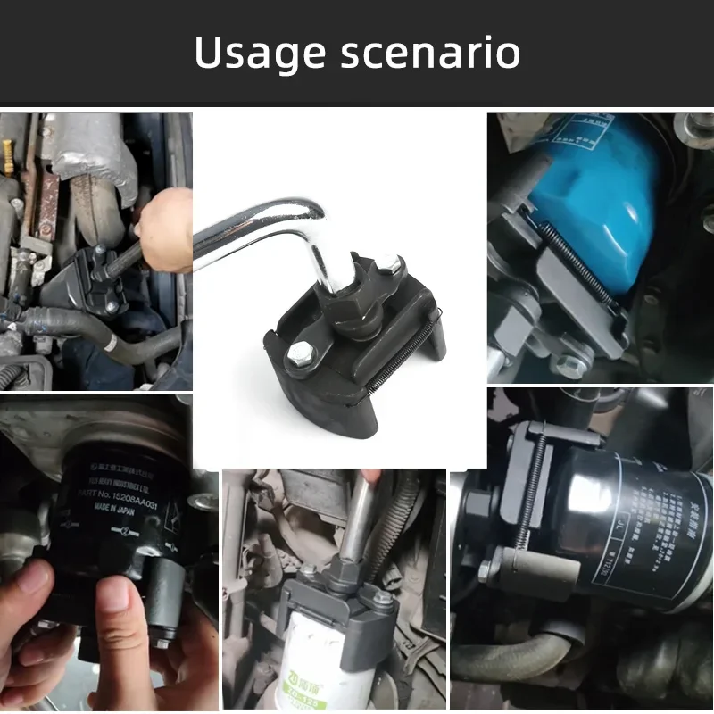 Imagem -06 - Automóvel Filtro Wrench U-shaped Frente e Reverso Multifuncional Car Oil Filter Desmontar Elemento 60 Mm145 mm Ajustável