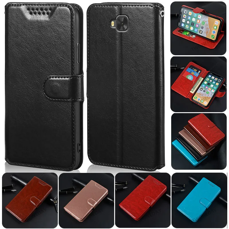 Wallet Case For ASUS ZenFone 4 Selfie ZD553KL X00LD ZB553KL 5.5