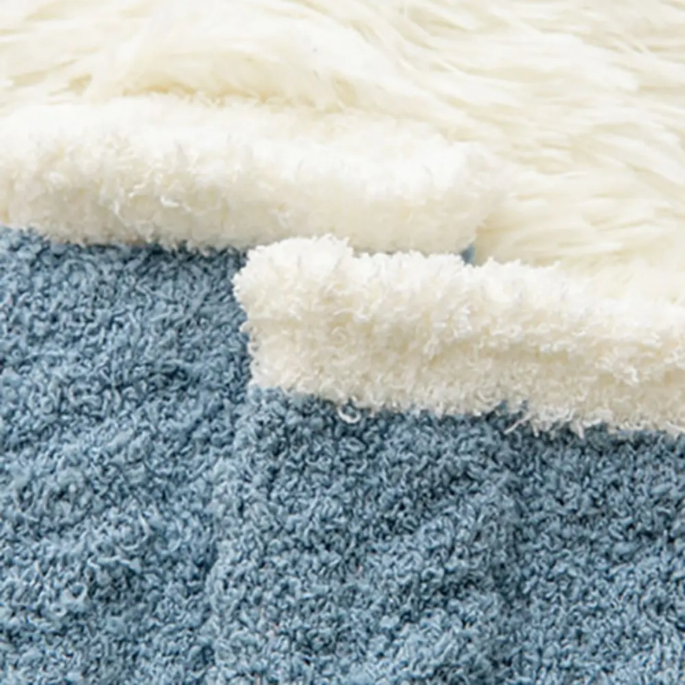 6 أزواج لطيف أفخم الصلبة جوارب من الصوف الدافئة رشاقته النوم الجوارب النساء الجوارب الناعمة الشتاء جوارب يمكن السير بها على الأرض خريف شتاء #4