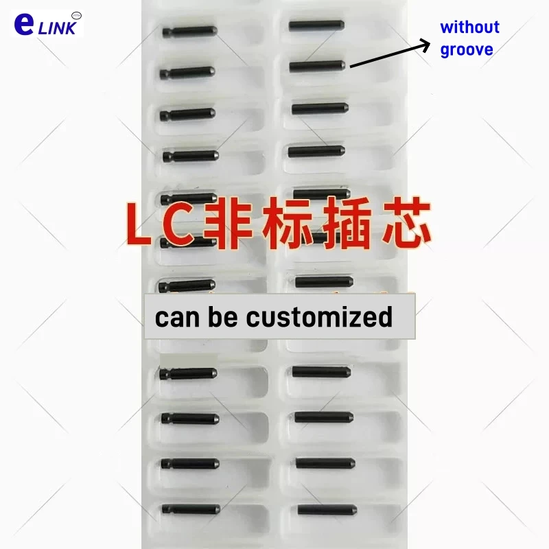 LC metal ferrule without groove 20pcs 1.25mm 127um 230um 330um 400um 430um 440um 500um 600um FC fiber optic ferrule