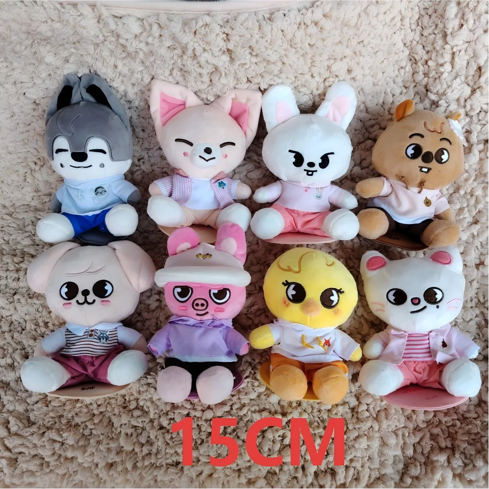 

Коллекционная плюшевая игрушка SKZ Seoul FM Live SKZOO Stray Kids, 10 см, модный брелок-кукла, сувенир для фанатов, детский подарок