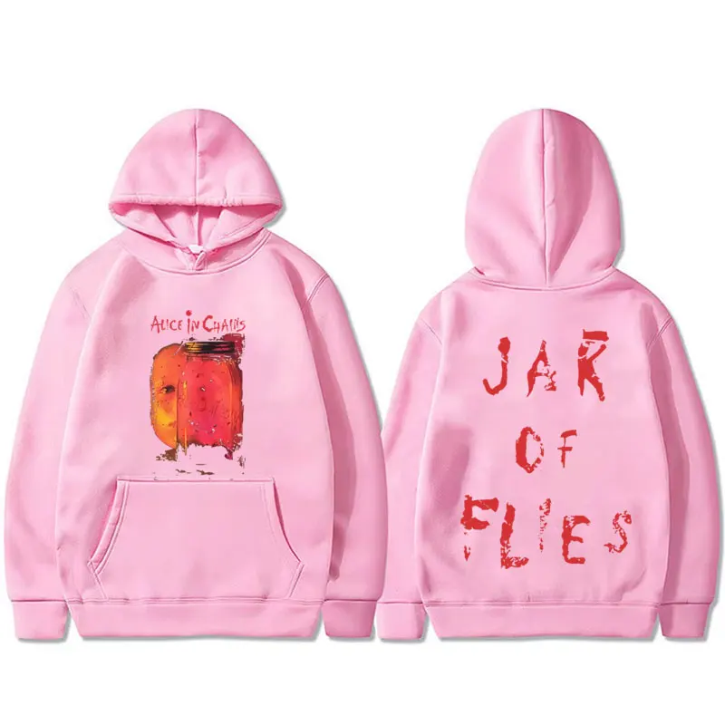 Rock Band Alice in Chains Jar of Flies Album Felpa con cappuccio grafica da uomo Felpa con cappuccio gotico punk pop musicale Pullover moda maschile