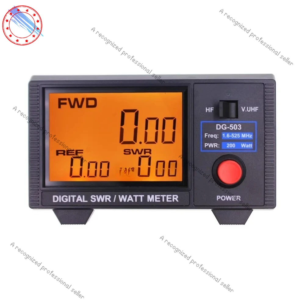 

DG-503 Цифровой измеритель стоячей волны с большим экраном, 1,6–60 МГц/125–525 МГц