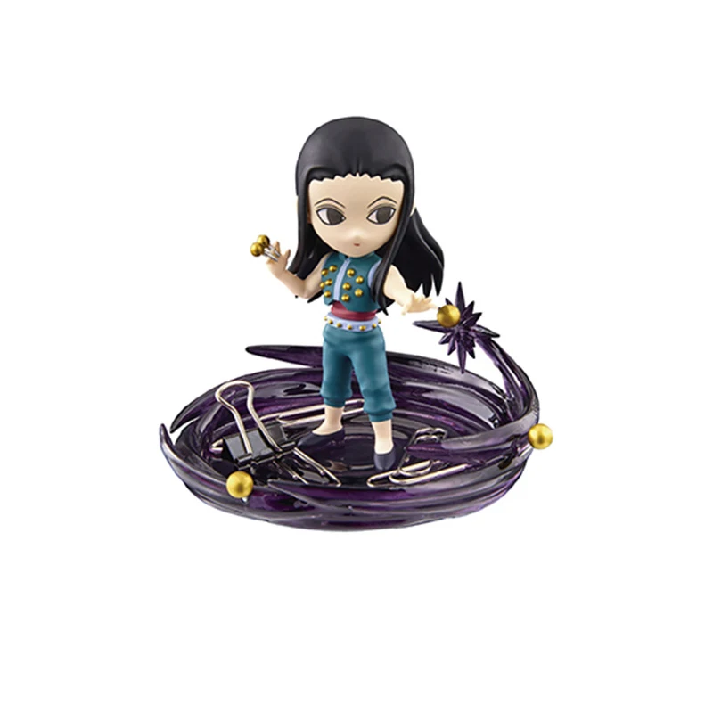 Original Desktop 05 HUNTER×HUNTER Animation Peripheral Toys Killua Alluka Illumi Gacha Anime Action Model Figures Collection