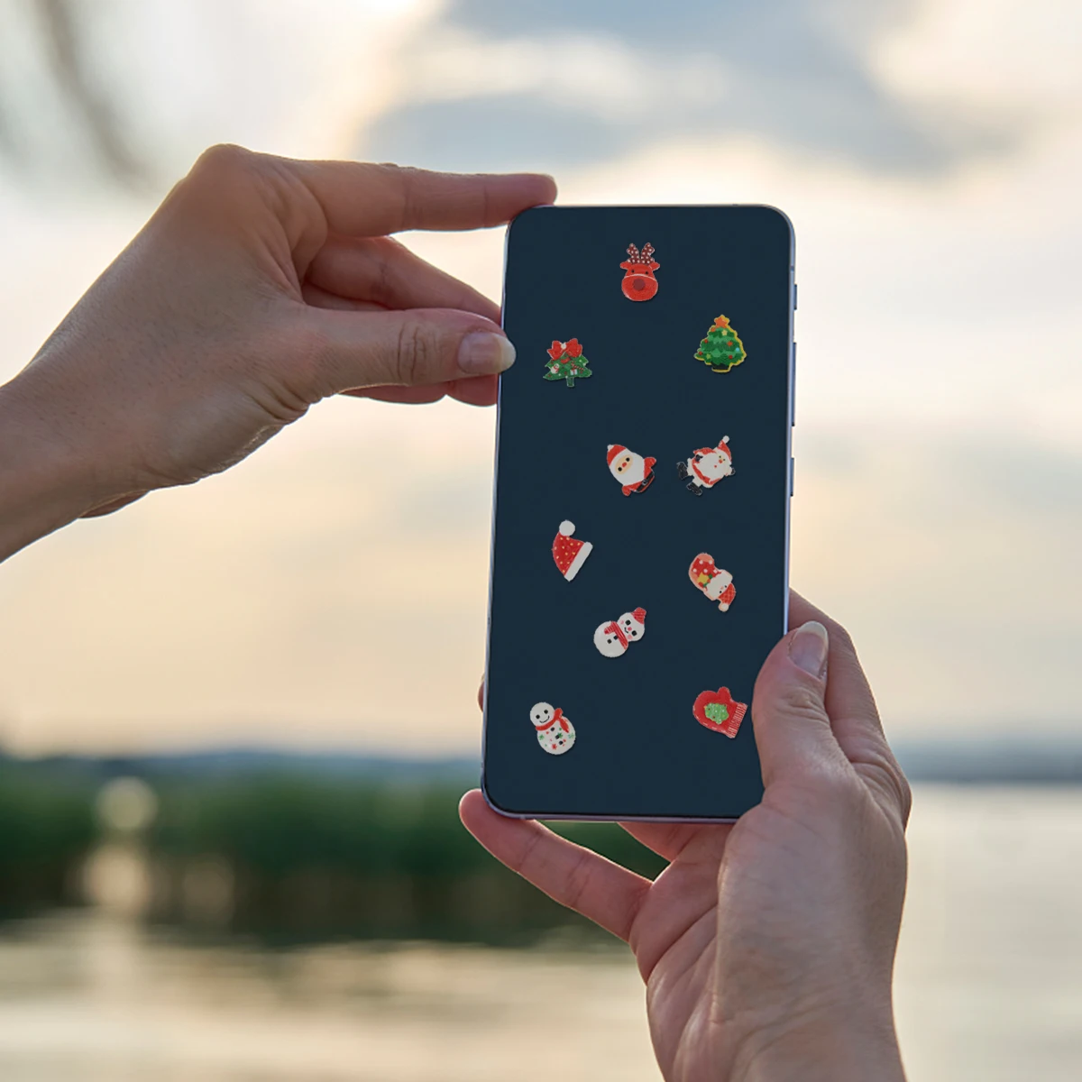 30 Uds. De accesorios para funda de teléfono de muñeco de nieve, dijes de resina hechos a mano de Navidad para joyería, proyectos de manualidades DIY, decoraciones para fiestas