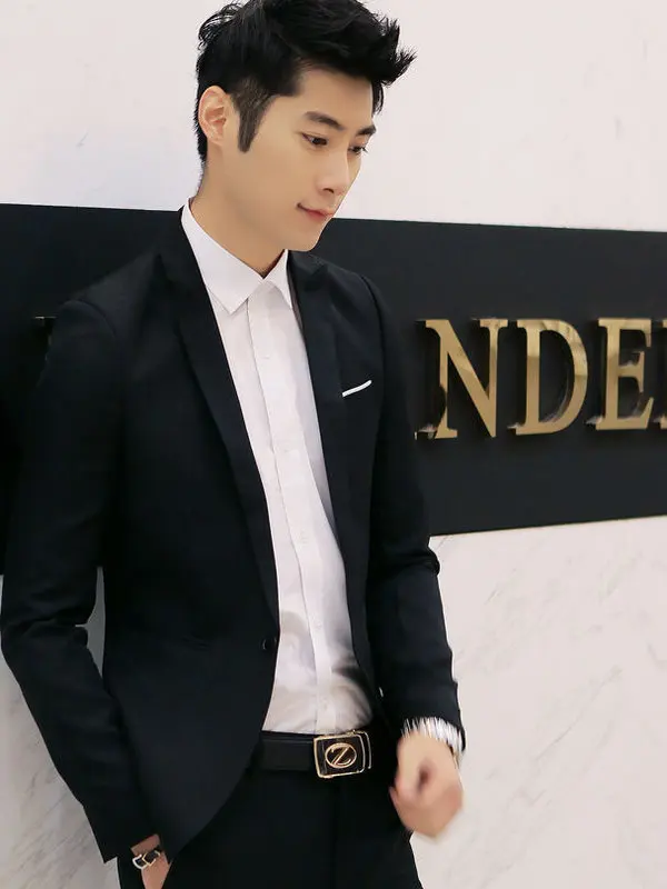 

Busin повседневный мужской костюм на заказ Jaet из хлопчатобумажной ткани, длинное пальто в стиле вестерн с застежкой на одной пуговице