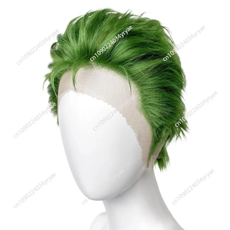 Lace green wig cover short hair wig