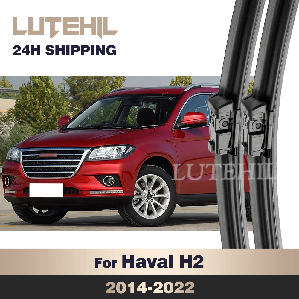 

LUTEHIL Wiper For Haval H2 2014-2022 2015 2016 2017 2018 2019 2020 2021 Front Wiper Blades Windshield Windscreen Window 24"+16"