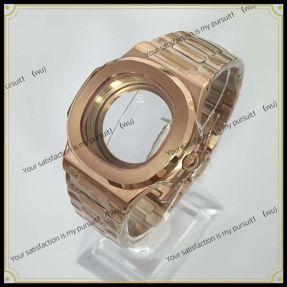 ZOCI-Watch Accessories 41mm Rose Case 316 Stainless Steel Case Strap Suitable for Movement nh35/36/7S