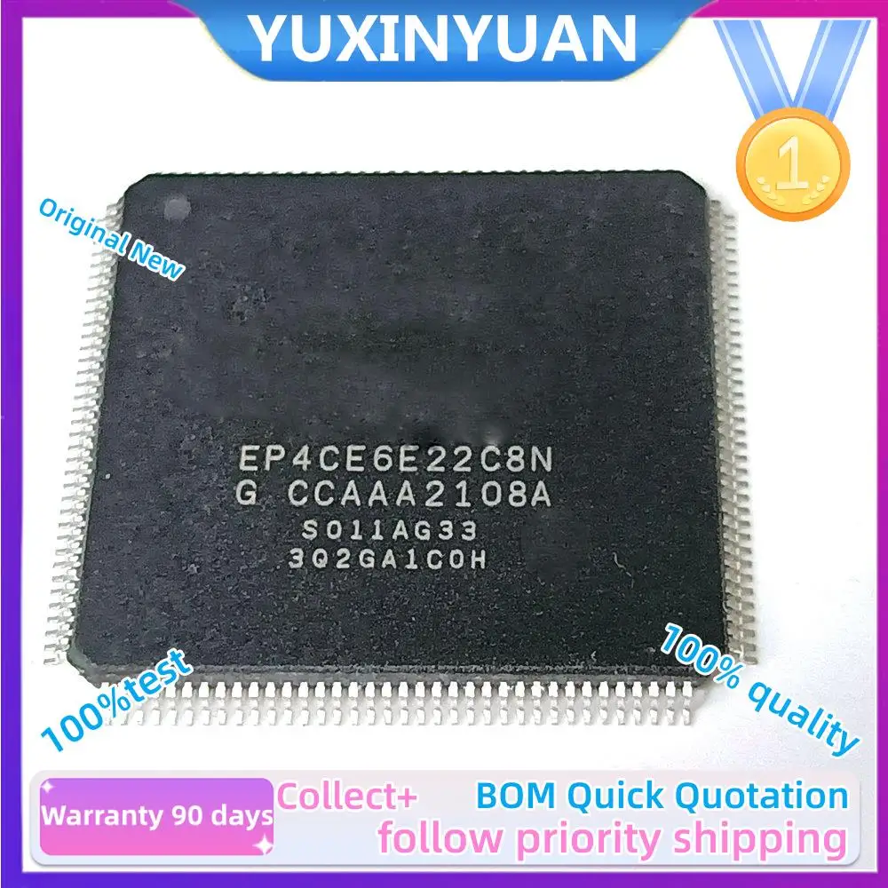 

5PCS/LOT and new Original EP4CE6E22C8N EP4CE6E22 EP4CE6 QFP-144 Chip yuxinyuan in Stock 100%test