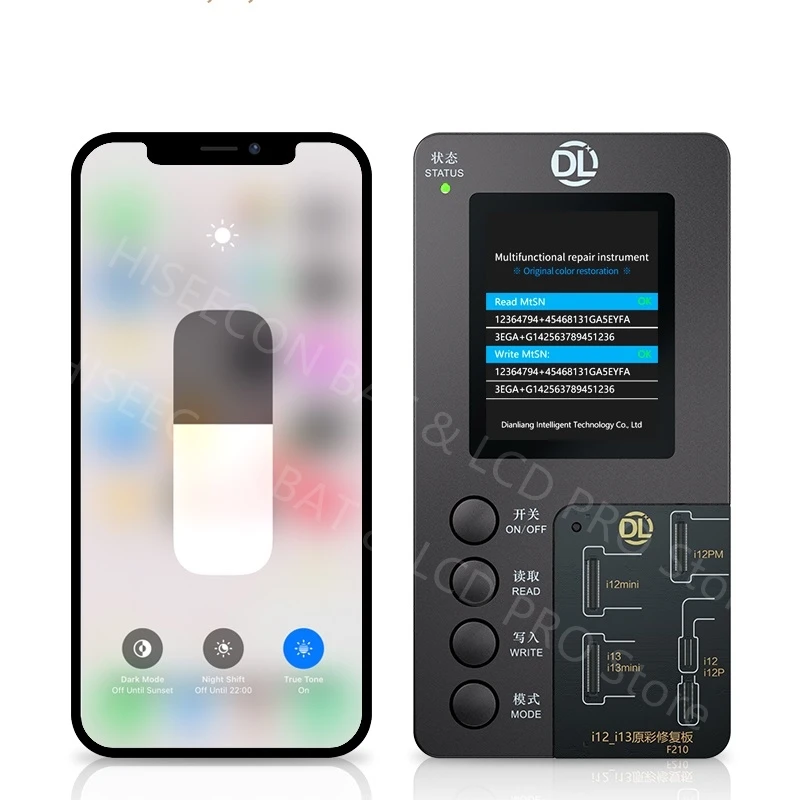 

DL F210 Programmer For iPhone 7-12/13/13mini True Tone Recovery Box Display Screen LCD Touch Original OEM Copy Color Repair Tool