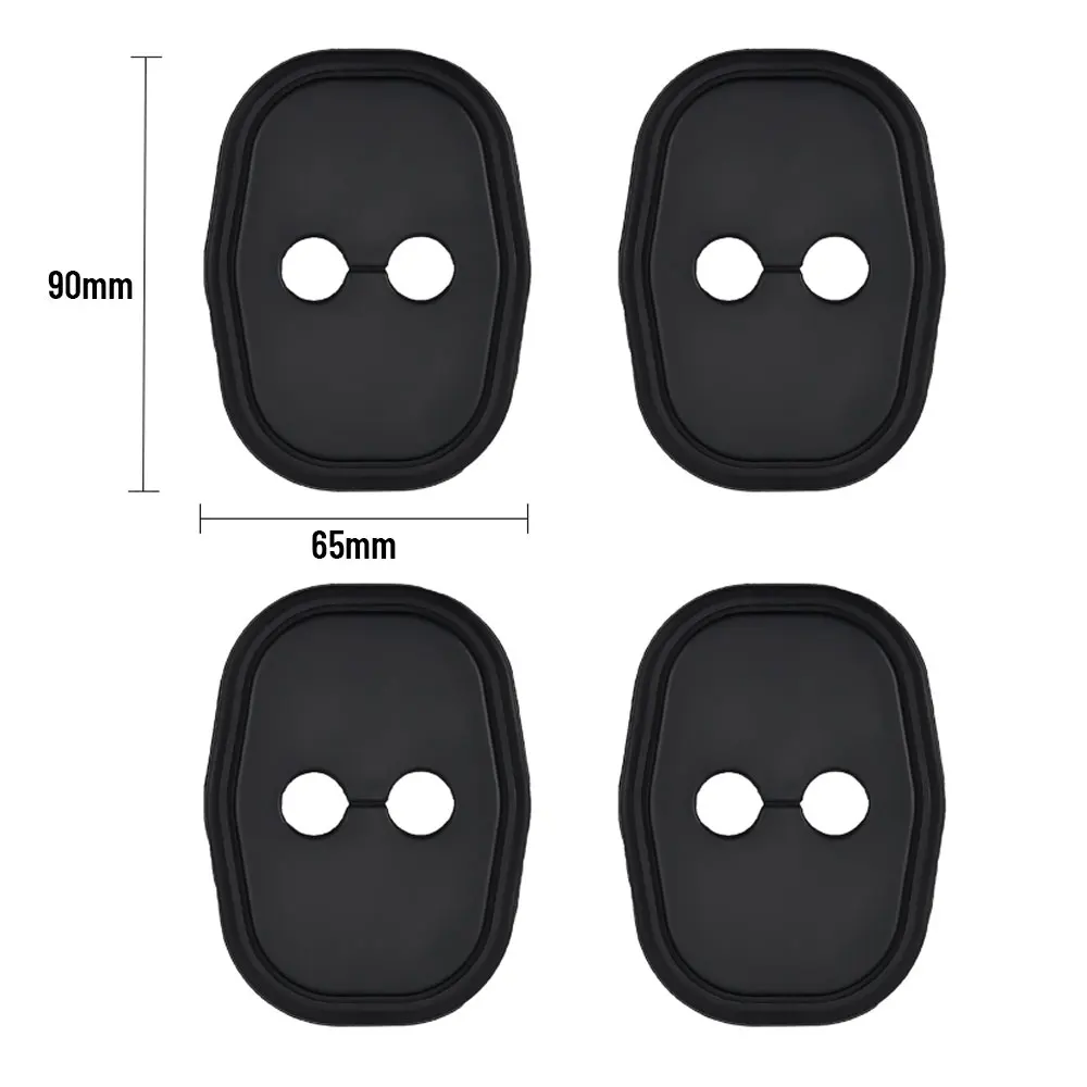 

4pcs Car Decorat Accessories Silicone Protecte Auto Door Lock Latch Shock Absorber Cover For PEUGEOT 508 2011-2024