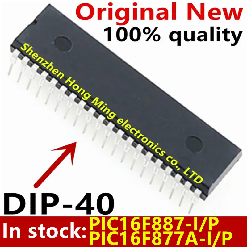 (1 pezzo) 100% nuovo Chipset PIC16F887-I/P PIC16F877A-I/P PIC16F887 muslimate DIP-40