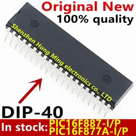 (1piece)100% New PIC16F887-I/P PIC16F877A-I/P PIC16F887 PIC16F877A DIP-40 Chipset