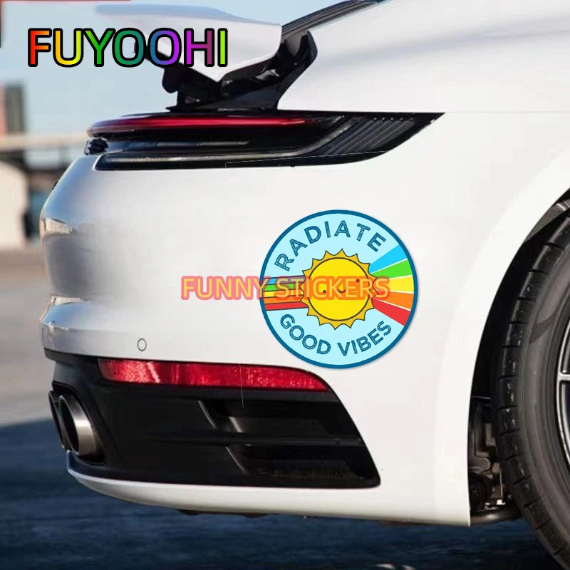 FUYOOHI Brighten Up Your Space with a Radiant Pride Sticker - Yoga Mandala Meditation Vinyl Decal