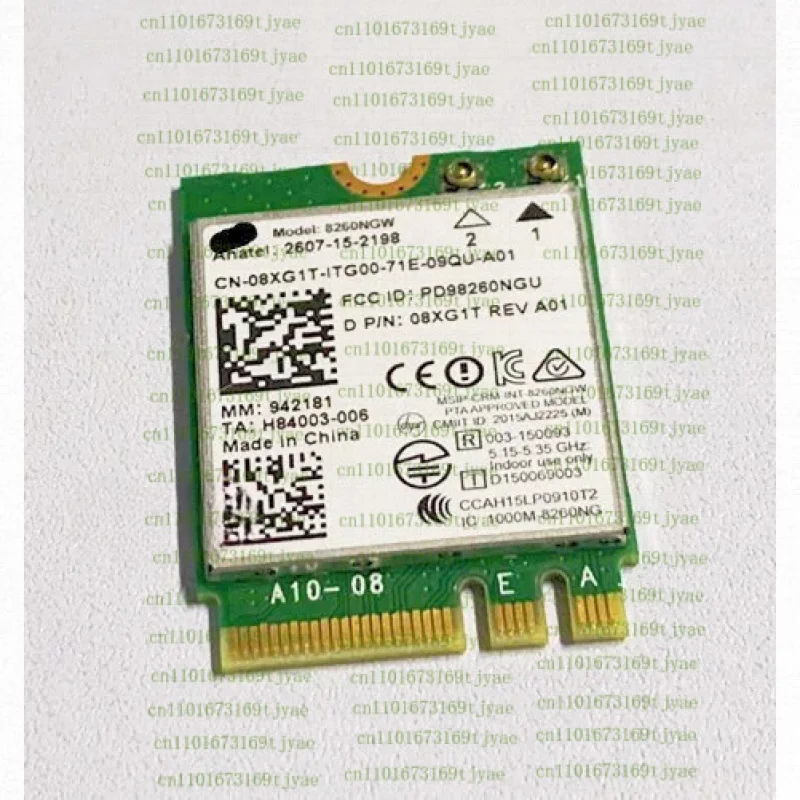 Original para Dell Latitude E5470 E7470 E7460 NGFF tarjeta WiFi inalámbrica AC 8260 8xg1t 08XG1T cn-08cxg1t H70224-001
