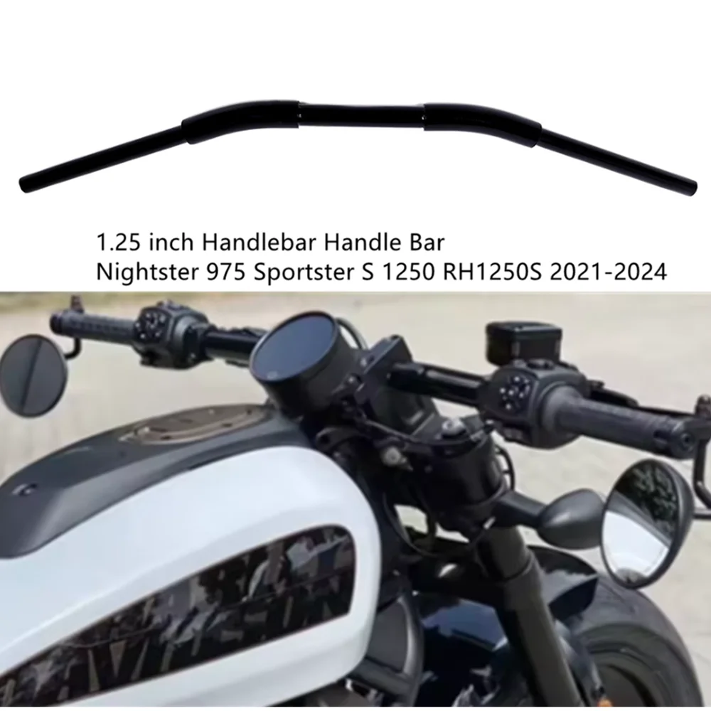 Moto 1.25 pollici Manubrio Manubrio 7/8 ''22mm Zero Drag Bar Per Harley Nightster 975 Sportster S 1250 RH1250S 2021-2024