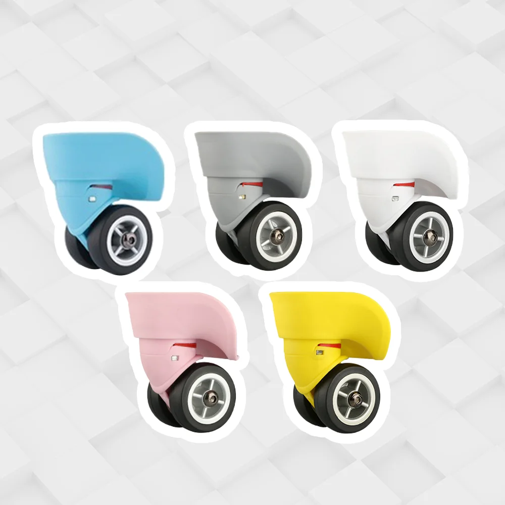 For Hongsheng A-08-19 Colored luggage wheels, silent luggage accessories, practical rubber replacement wheels for suitcases.