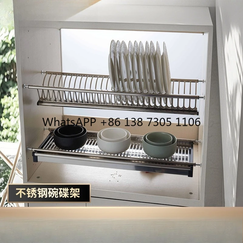 

Многоярусная сушилка для посуды из нержавеющей стали, настенная, многофункциональная