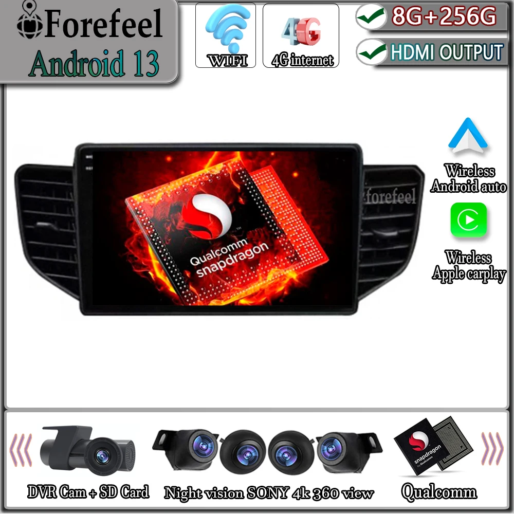 

Android 13 For Chevrolet N400 V 2019 For Wuling Honggua V Multimedia Navigation GPS Auto Radio Player Car Stereo Carplay 5G DVD