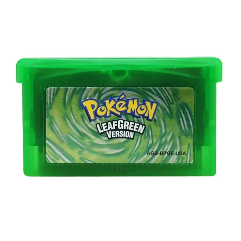 Pokemon Series GBA Game 32 Bit Video Game Cartridge Console Card Emerald Ruby LeafGreen FireRed Sapphire USA Version for GBA/NDS