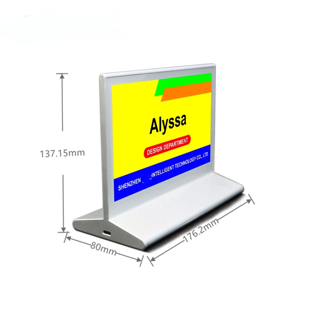 Dupla face E-ink Display Screen Conferência Table Card, 7 cores papel eletrônico conferência sistema para Smart Office, 7,3"