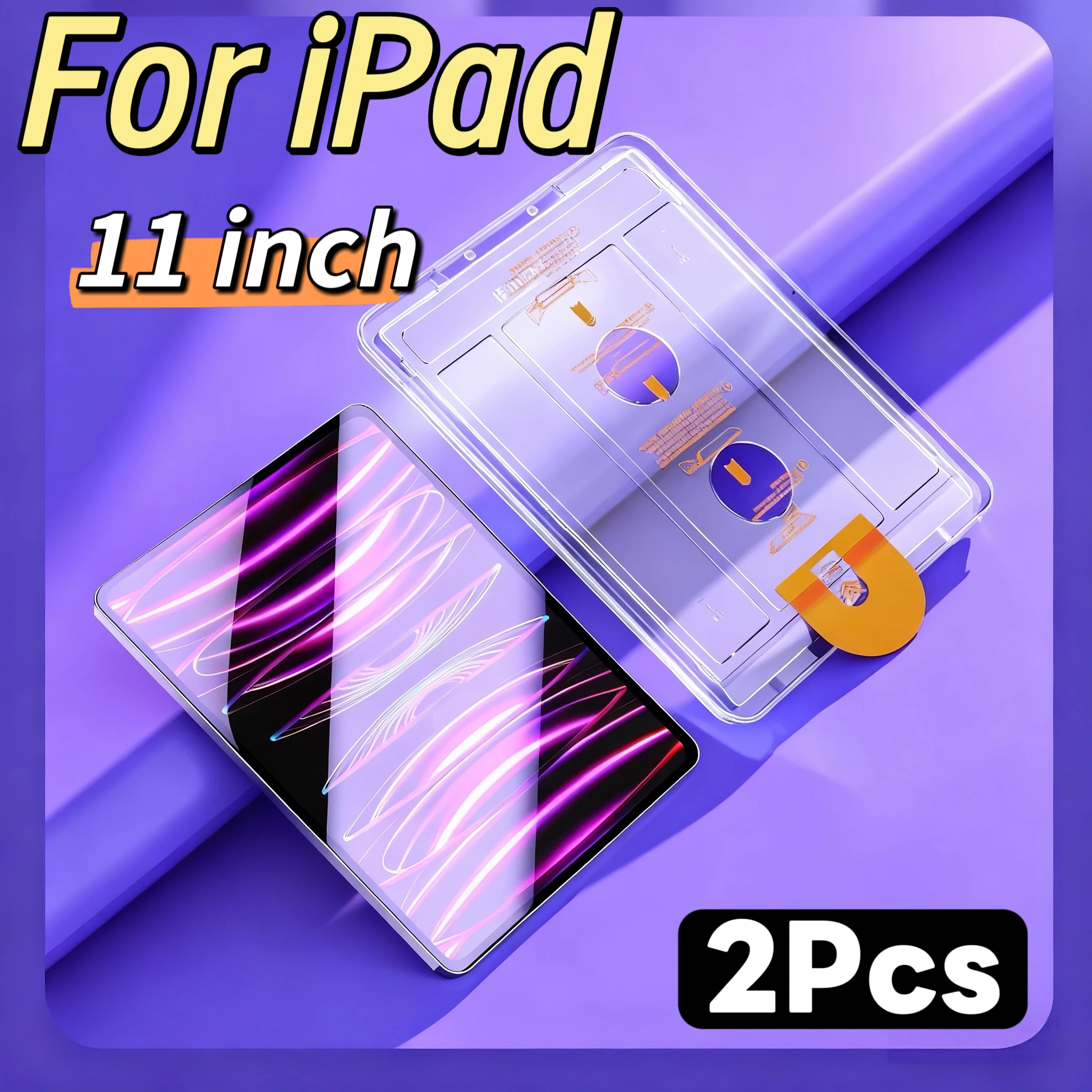 

High-Definition Tempered Glass Screen Protector, 2-Pack, Compatible with iPad Pro, iPad Air 4, iPad Air 5, iPad Air 6