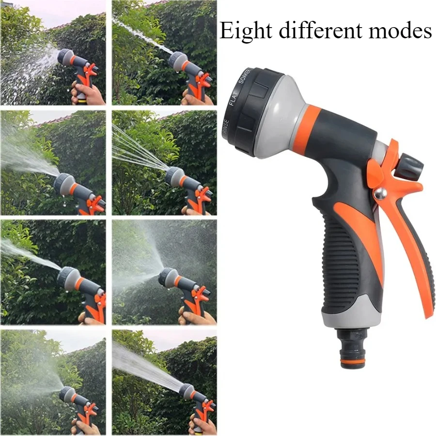 High Pressure Water Gun Car Wash Garden Adjustable Nozzle Hose Watering Gun Lawn Hose Multifunction Irrigation Sprayer