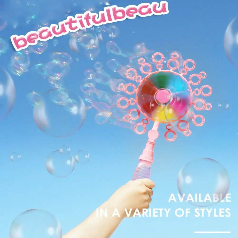 Interactieve Windmolen Bellen Machine Gift Outdoor Zeepbel Stok Set Bellenblazen Kinderen Leuk Speelgoed Voor Kinderen Kinderen