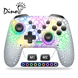 Dinofire Game Controller Gammeefy Wireless Pro Controller for Nintendo Switch/Lite/OLED gamepads for Windows