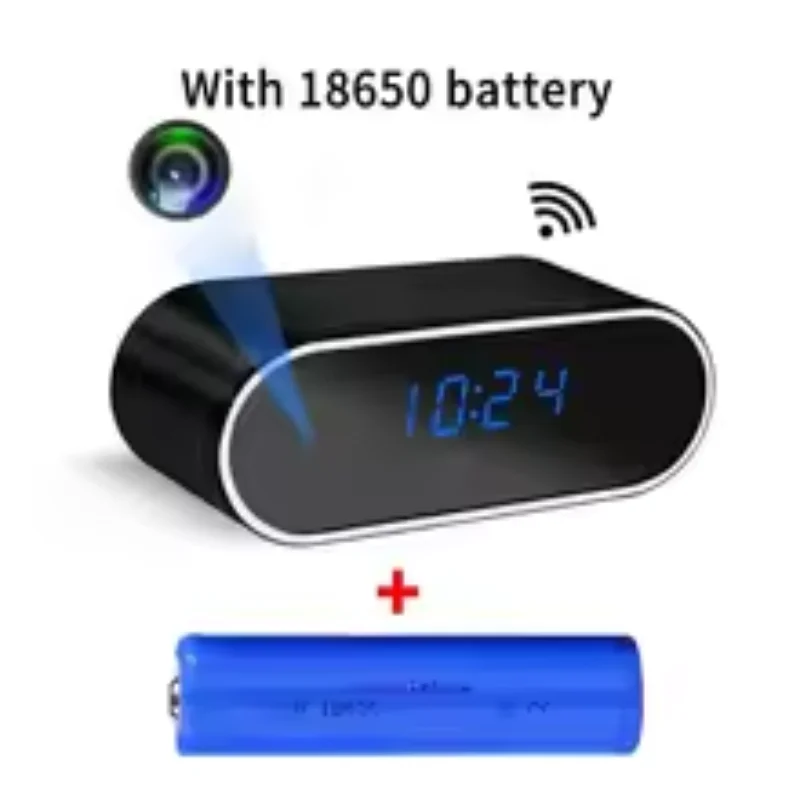 HD 1080P Alarm Clock Mini Camera Remote  Wireless Wifi Control IR Night Vision View DVR Camcorder Home Indoor Monitor Video
