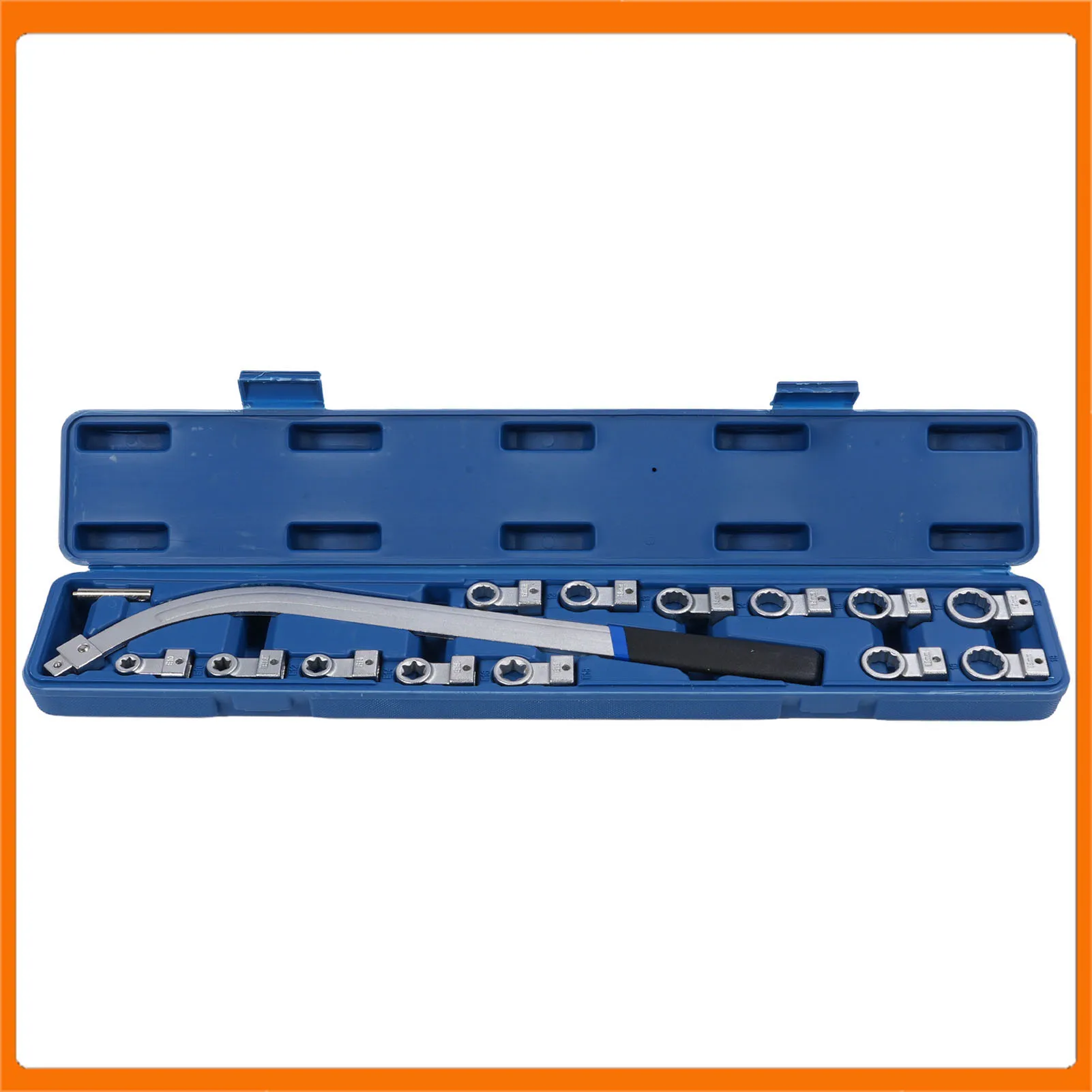 

15PCS Auxiliary Timing Belt Tensioner Pulley Wrench Set Belt Tensioner Pulley Tool Set Multiple Adapters Enduring for Vehicle