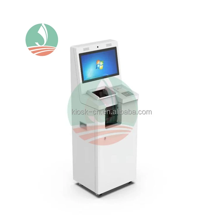 Wall Mounted Ordering Kiosk Self Payment Terminal With QR Code Scanner Bank Card Reading