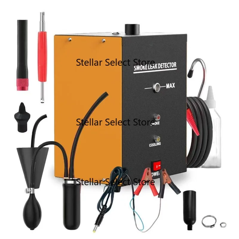 Car smoke diagnostic tool, engine vibration and air leak detector, repair pipeline leak tool, smoke leak detector