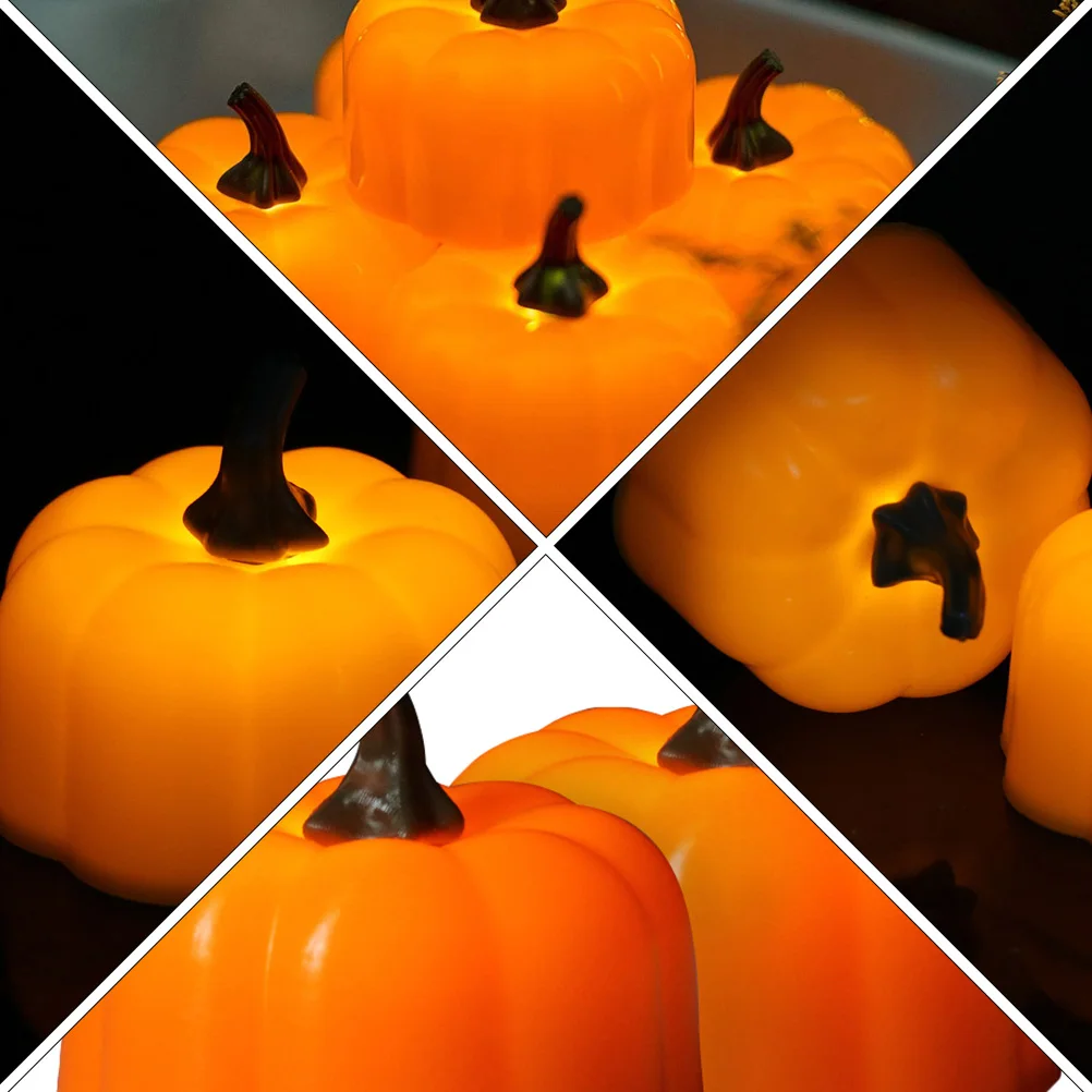 

24pcs Electronic C Halloween Lamp Halloween Pumpkin C Lamp Decor Supplies Safe Kids Pets Warm Glow