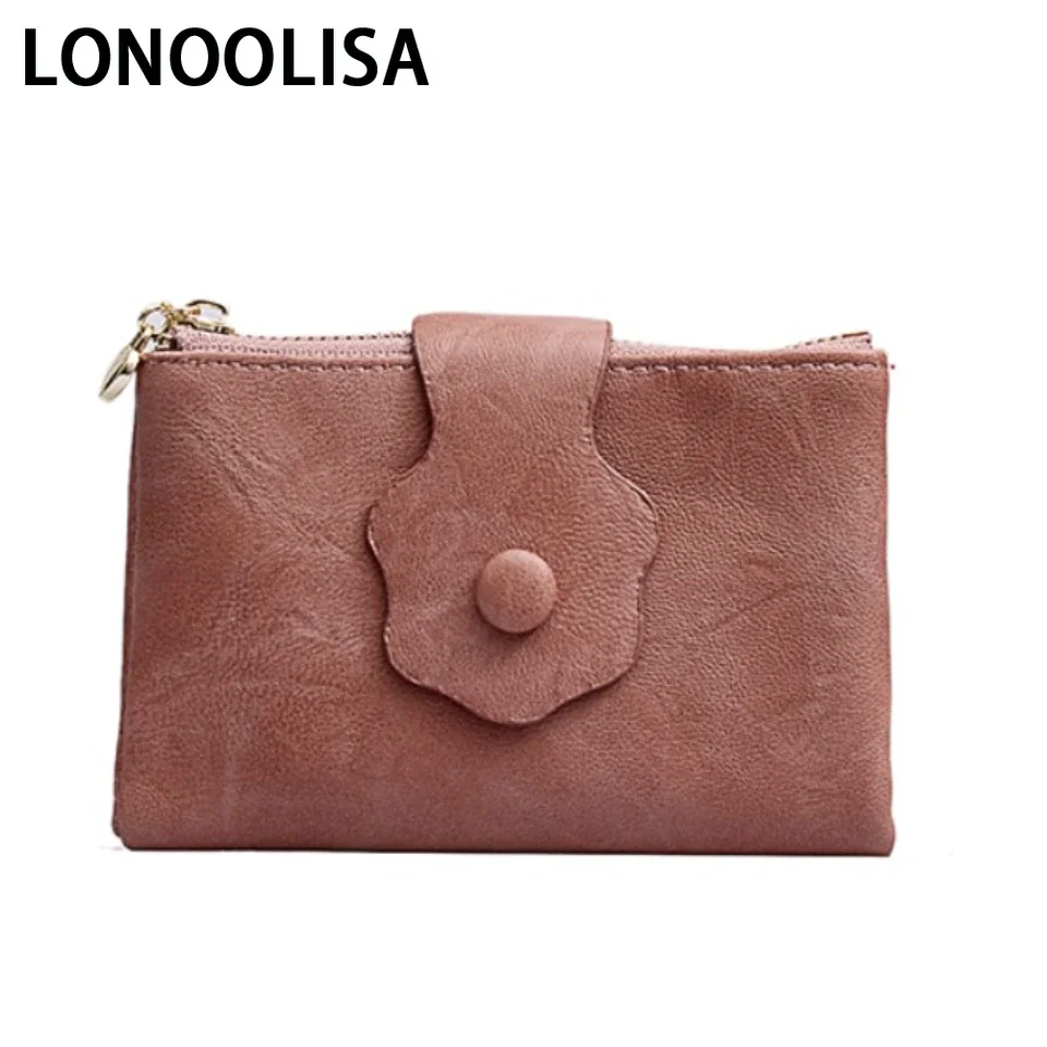 

Women's Coin Purse Wallet Clutch for Wallets Zipper Card Holder Solid Color Small with Clip Purses Ladies Mini Daily Versatile